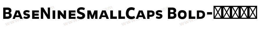 BaseNineSmallCaps Bold字体转换